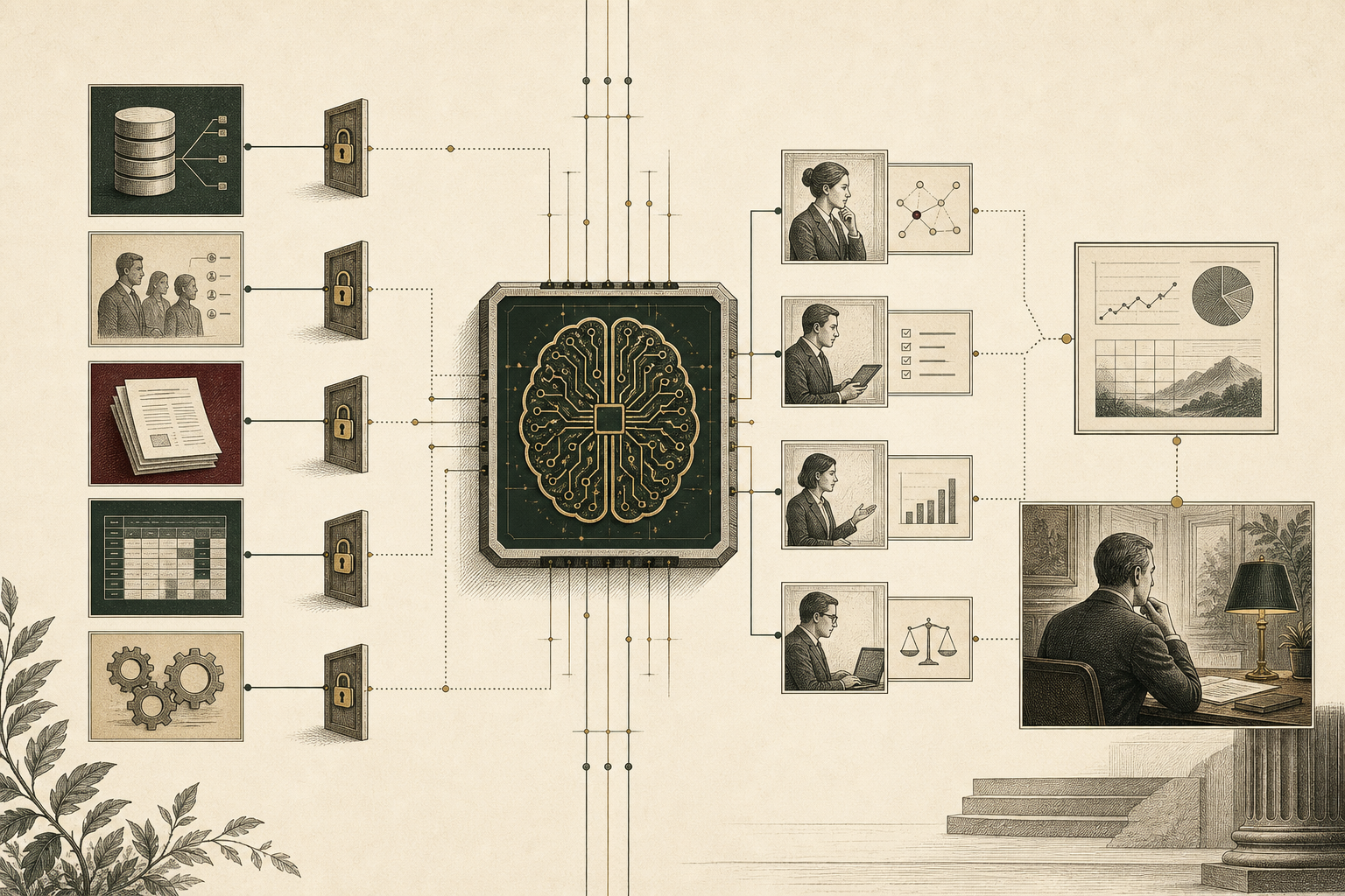 Minh họa AgentBrain System of Intelligence